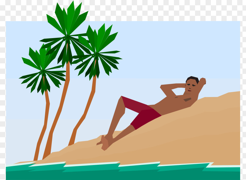 Pictures Of People Relaxing Arecaceae Tree Clip Art PNG