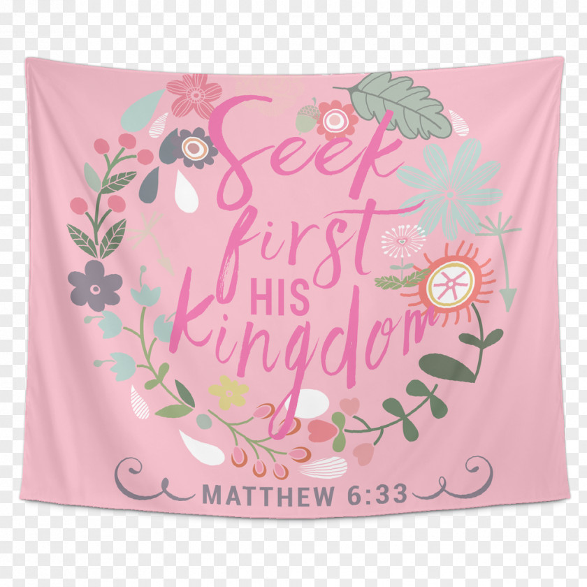 Pillow Bible Matthew 6:33 Textile Kingship And Kingdom Of God PNG