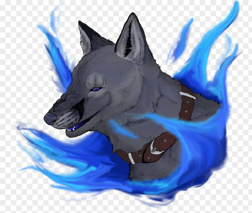 Blue Fire Dog Electric Cobalt Snout Canidae PNG