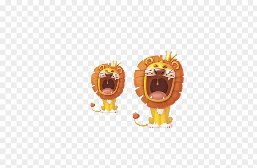 Cartoon Lion Text Carnivora Illustration PNG