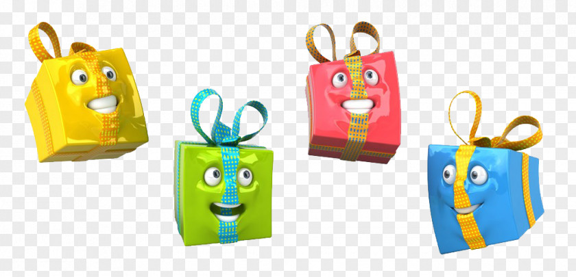 Creative 3D Character Cheerful Gift Photography Royalty-free Illustration PNG