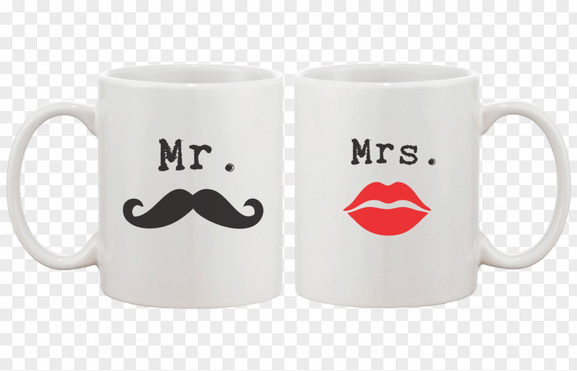 Cute Couple Cups Mug Ceramic Newlywed Cup PNG