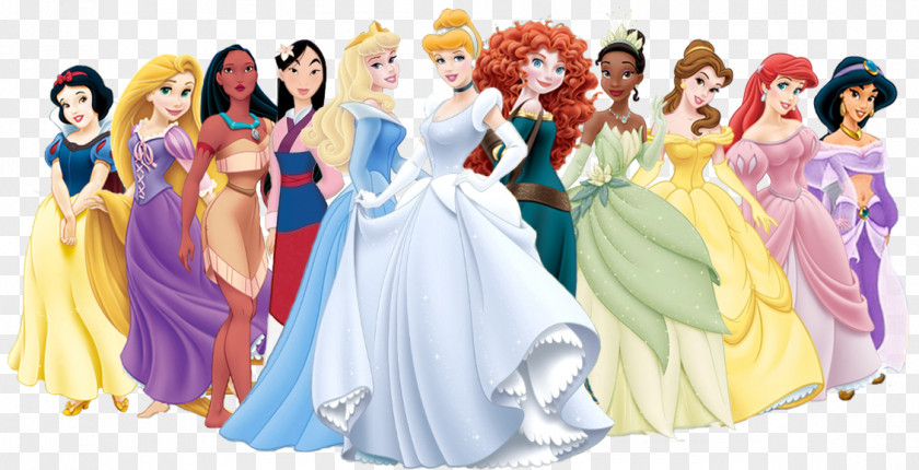 Disney Princess Tiana Rapunzel Ariel Belle PNG