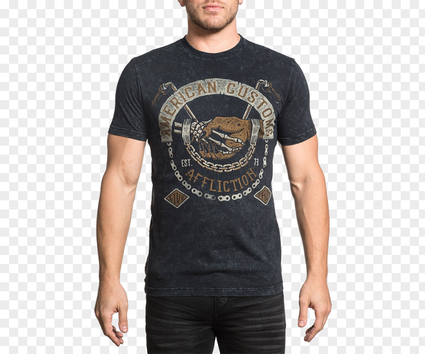 T-shirt Affliction Clothing Sleeve PNG