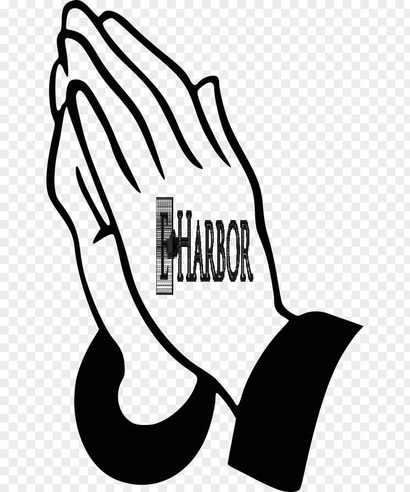 Black And White Praying Hands Prayer Drawing Clip Art PNG