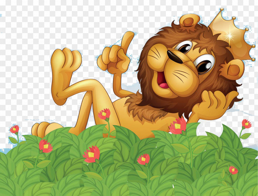 Cartoon Lion Material Leo Royalty-free Photography PNG