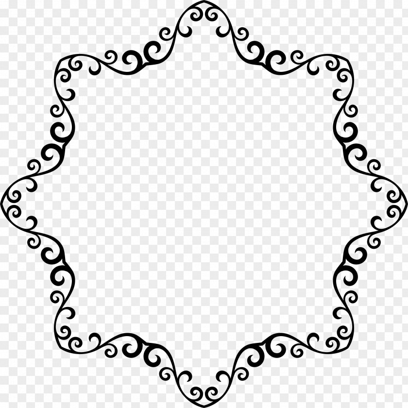 Decorative Frame Visual Arts Black And White Monochrome PNG