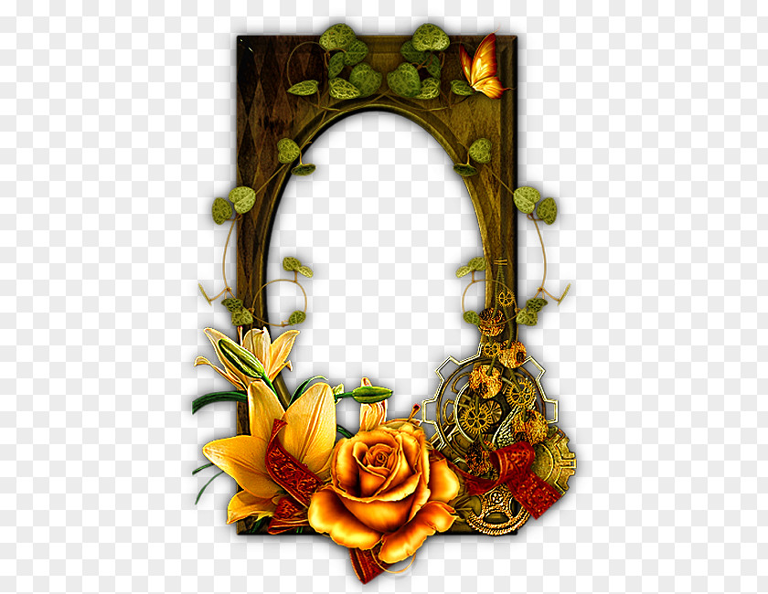Design Floral Picture Frames Petal Font PNG