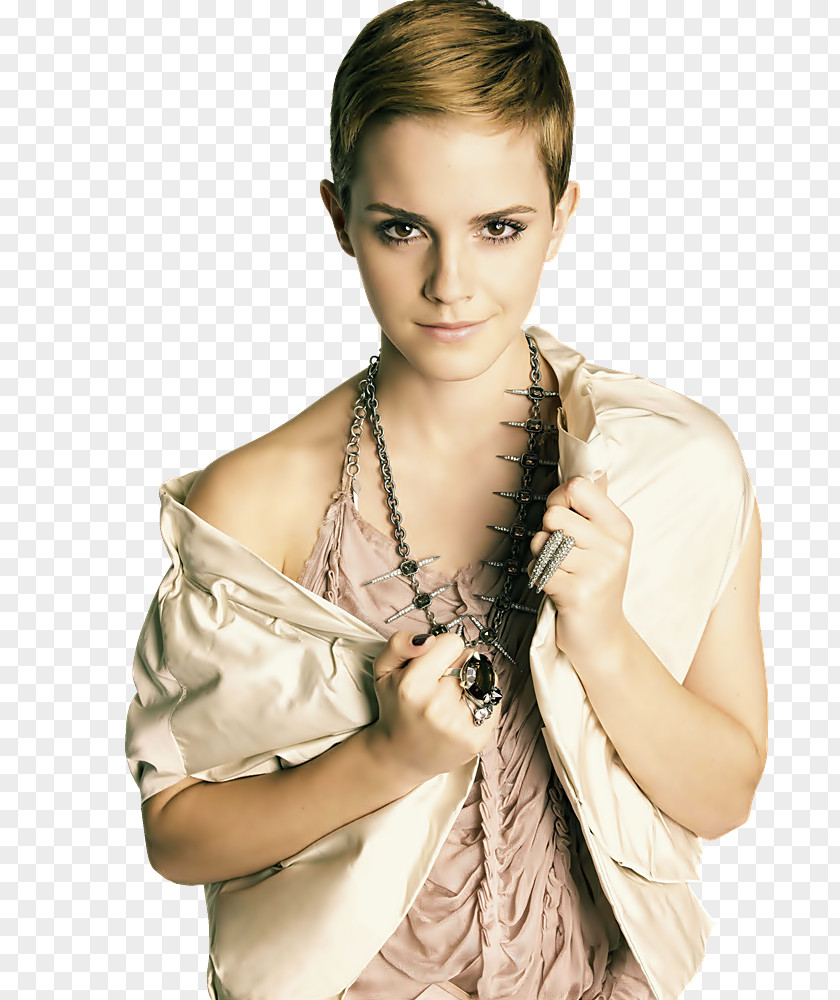 Emma Watson My Week With Marilyn Actor Pixie Cut PNG