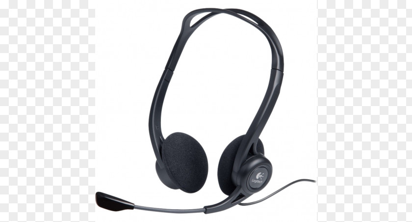 Microphone Noise-canceling Headset Logitech Headphones PNG