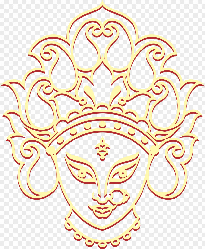 Accustomed Design Element Clip Art Kali Durga Navaratri PNG