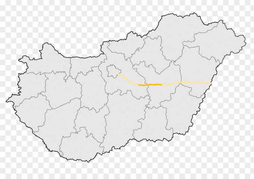 Map Hungarian Road 6 13 4 M0 Motorway PNG