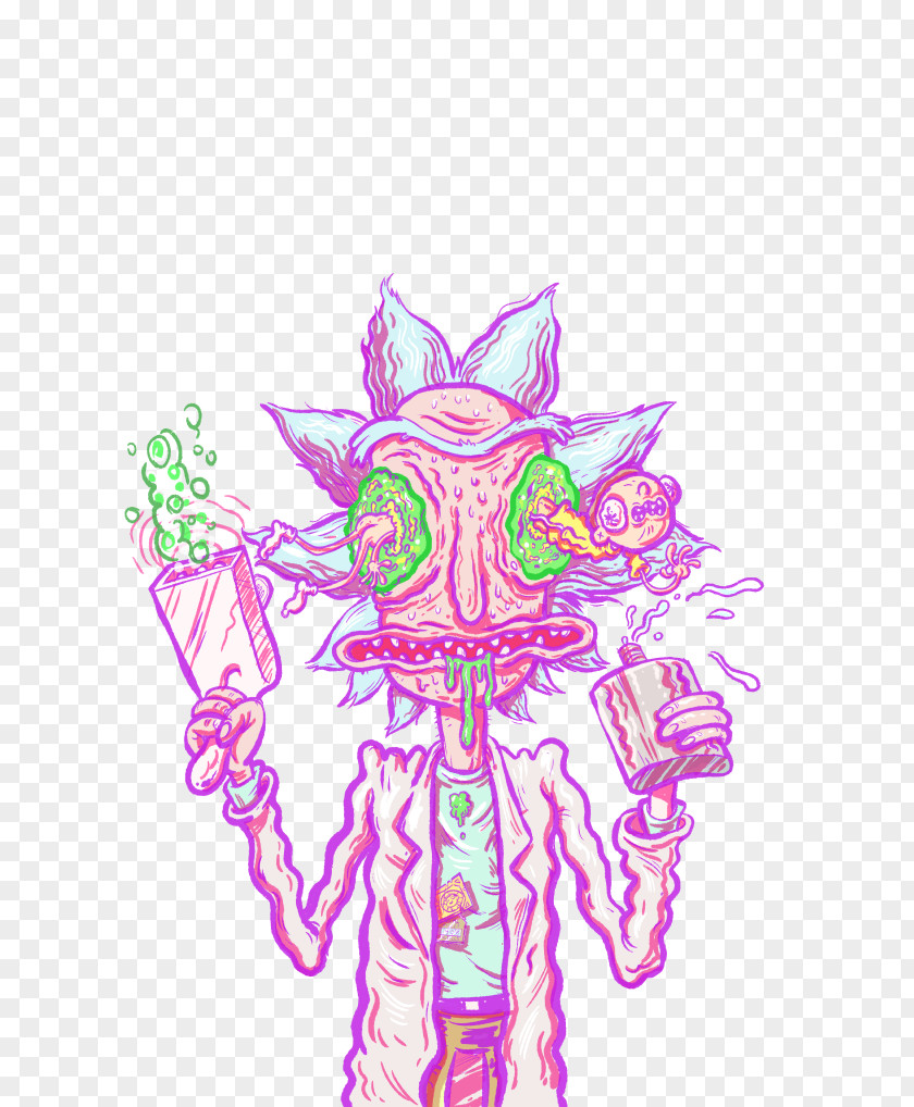 Plating Crystal Poster Rick Sanchez Morty Smith Drawing PNG