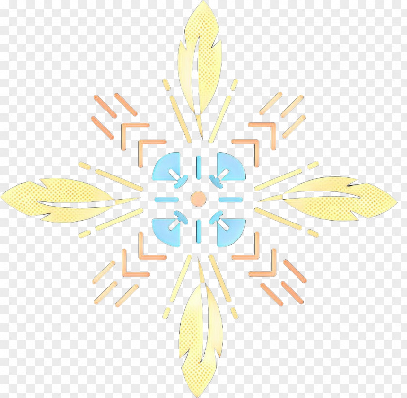 Symmetry Yellow Watercolor Summer PNG