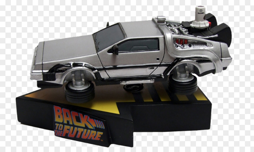 Biff Tannen Dr. Emmett Brown DeLorean Time Machine Back To The Future Hot Wheels PNG