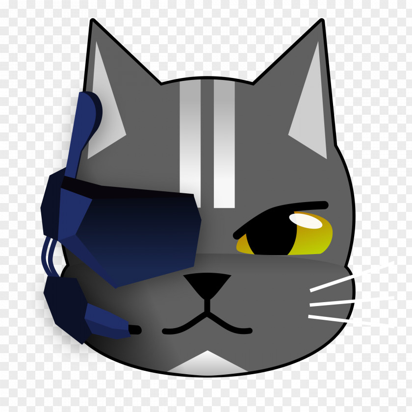 Futuristic Background Cat Clip Art PNG