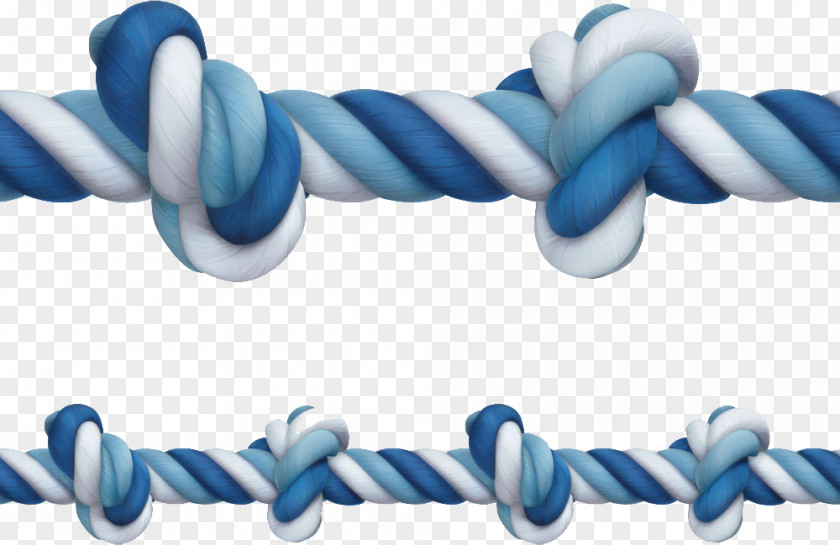 Blue And White Striped Rope Image Knot Illustration PNG