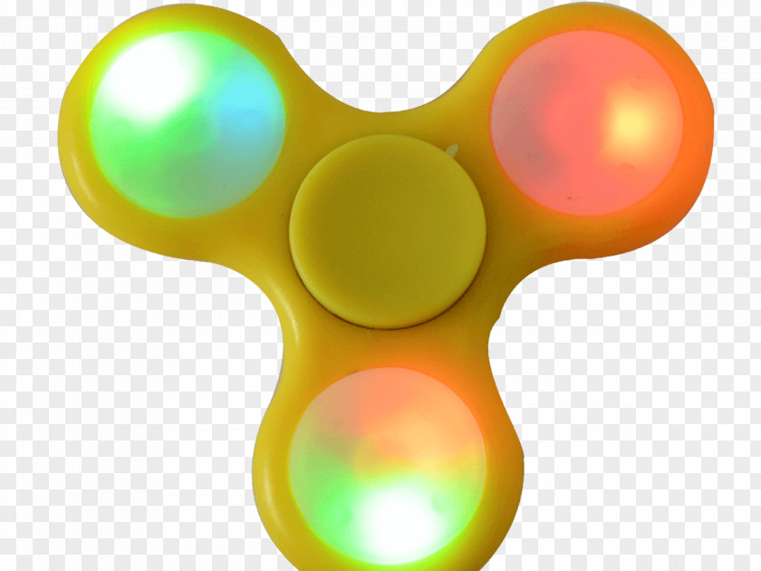 Fidget Spinner Yellow Toy Infant PNG