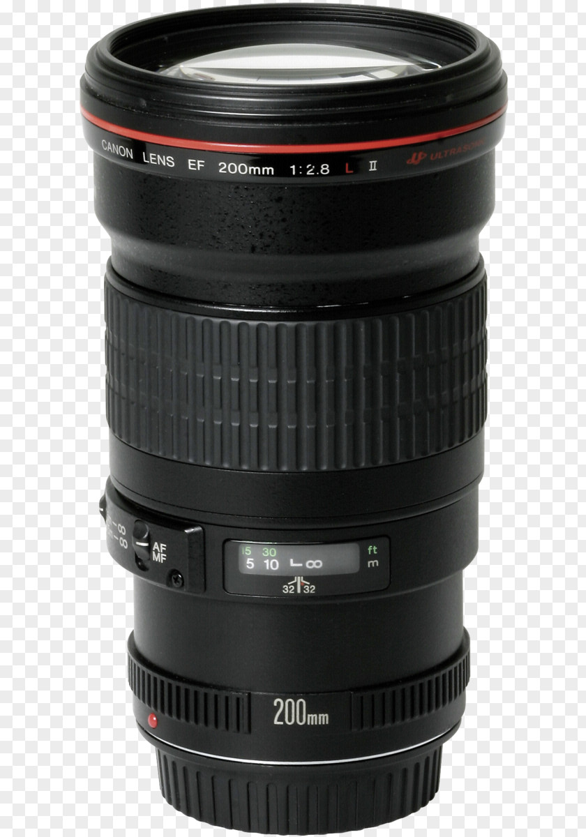 Camera Lens Canon EF Mount 200mm Digital SLR PNG