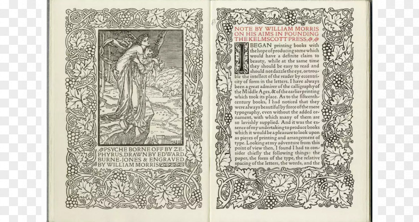Design News From Nowhere Kelmscott Chaucer Press The Art And Craft Of Printing PNG