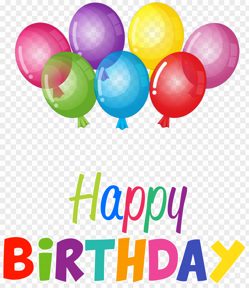 Happy Birthday Balloons Clip Art Image Cake PNG
