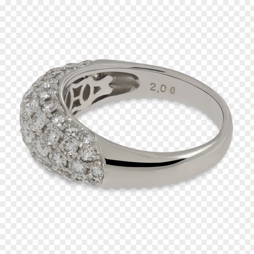 Platinum Ring Wedding Silver Diamond PNG