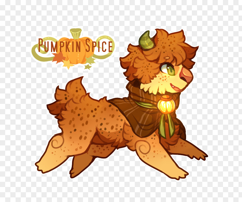 Pumpkin Spice Big Cat Lion Mammal Tail PNG