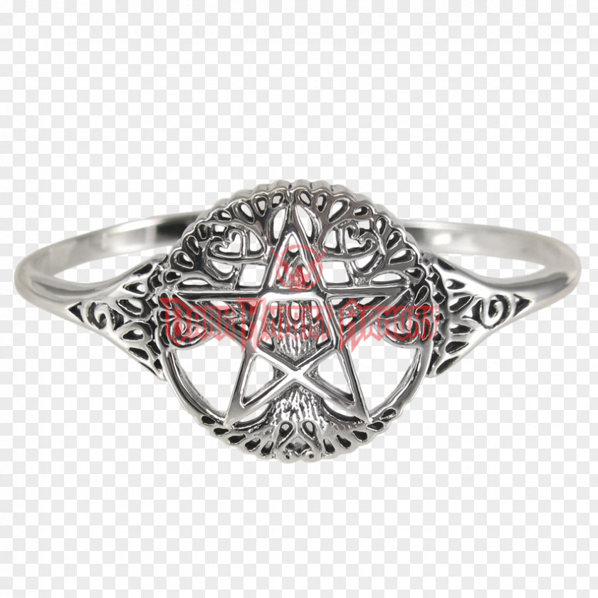 Ring Earring Pentacle Silver Bracelet PNG