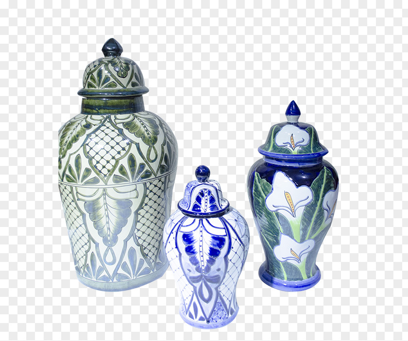 Vase Urn Ceramic Cobalt Blue And White Pottery PNG