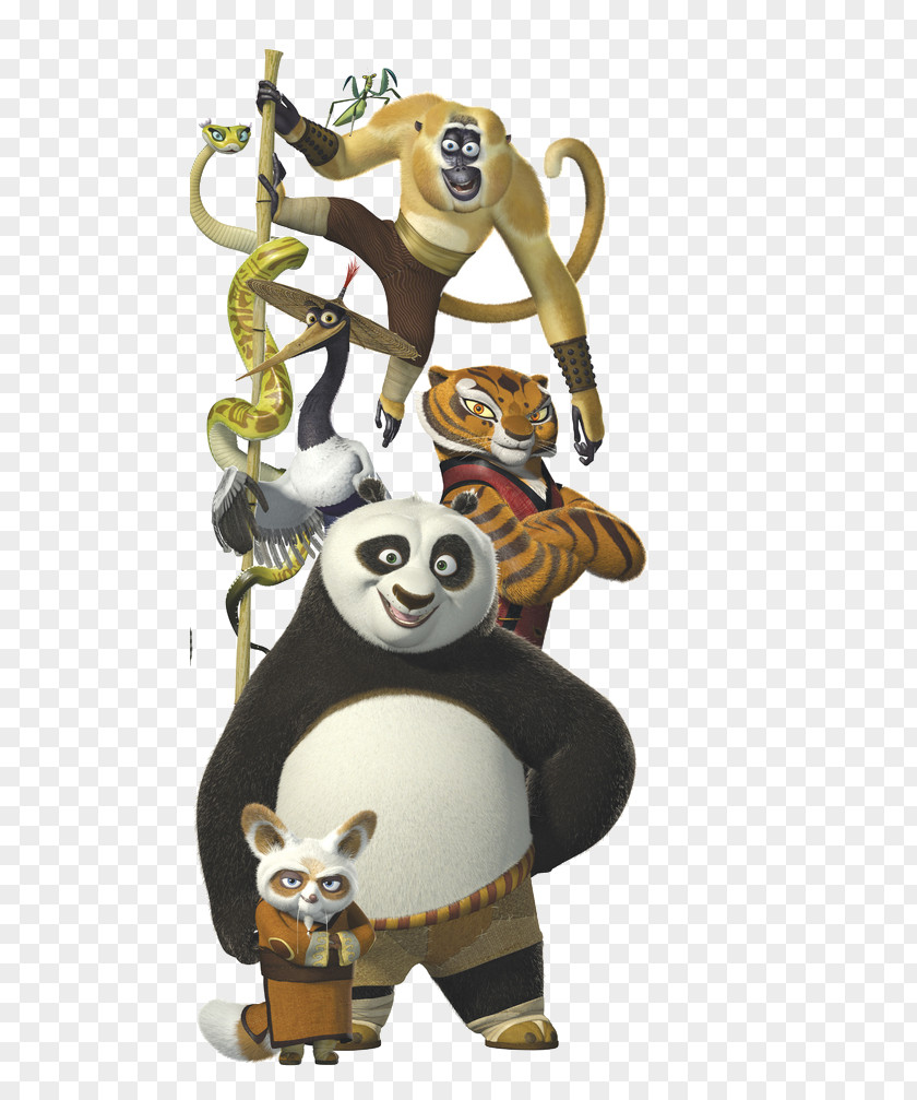 Kungfu Po Master Shifu Giant Panda Tigress Viper PNG