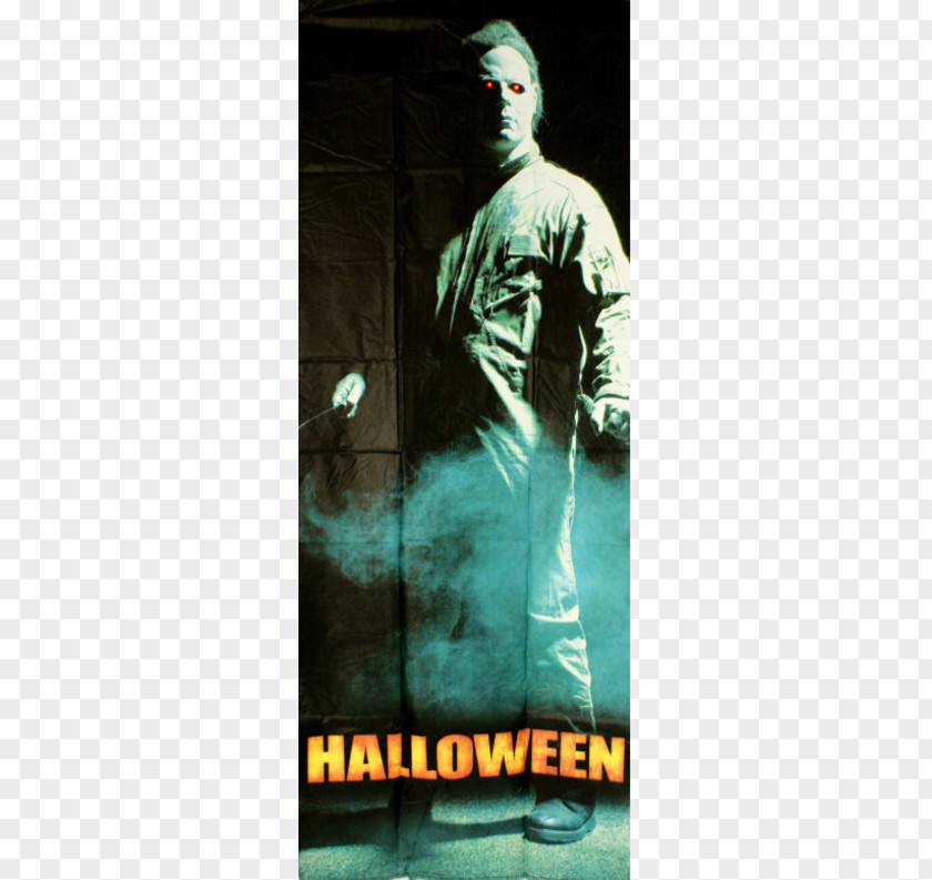 Halloween High-grade Door Film Series Green Album Cover Poster PNG
