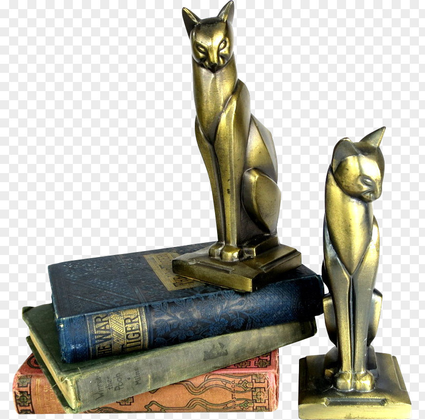 Bookend Bronze Sculpture Art PNG