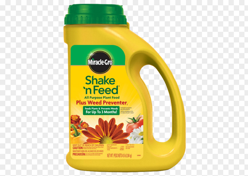 Shake Weed Miracle Gro 110569 4.5-Pounds N Feet Feed All Purpose Plant Food 12-4-8 Scotts Miracle-Gro Company Fertilisers Lawn PNG
