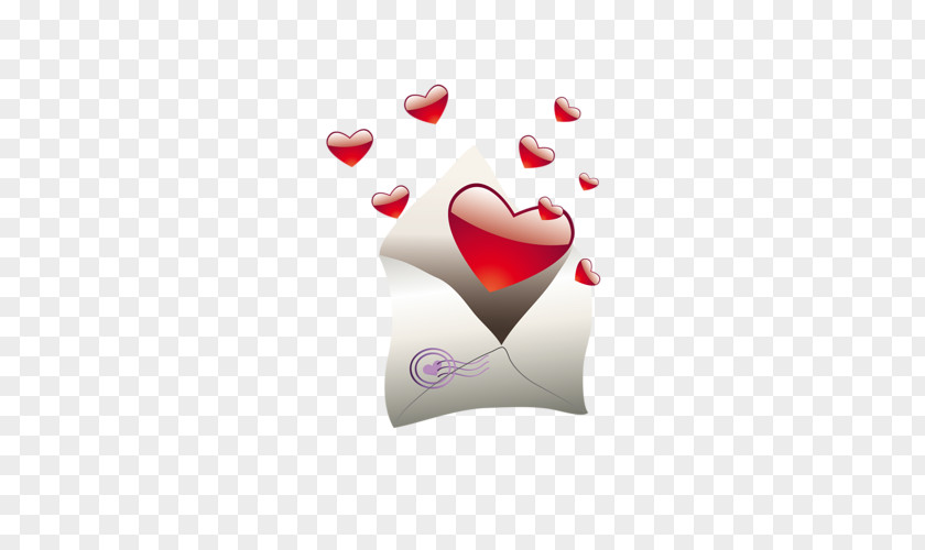 Valentine Envelope Material Free Dig Valentines Day Letter Heart Clip Art PNG