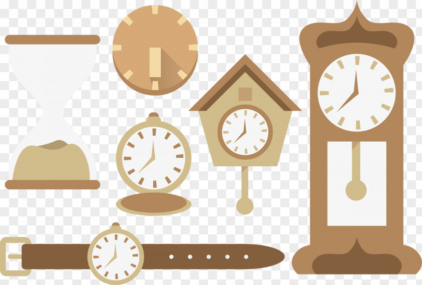 Vector Time Clock Euclidean Pattern PNG