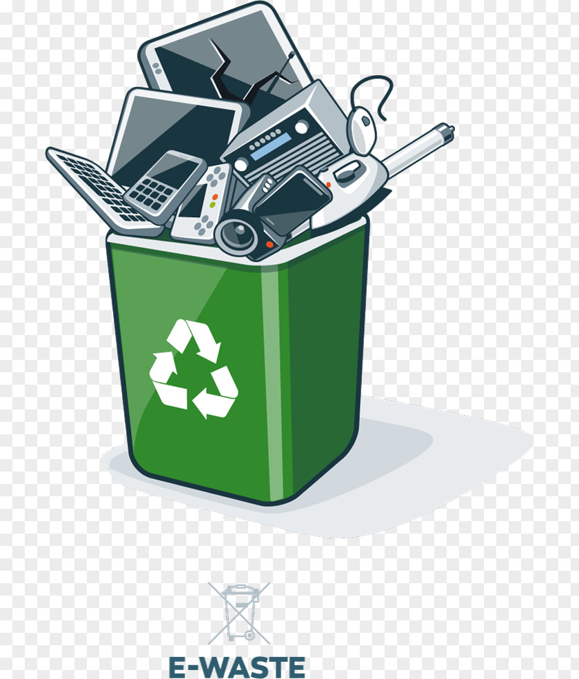 Business Computer Recycling Electronic Waste Bin PNG