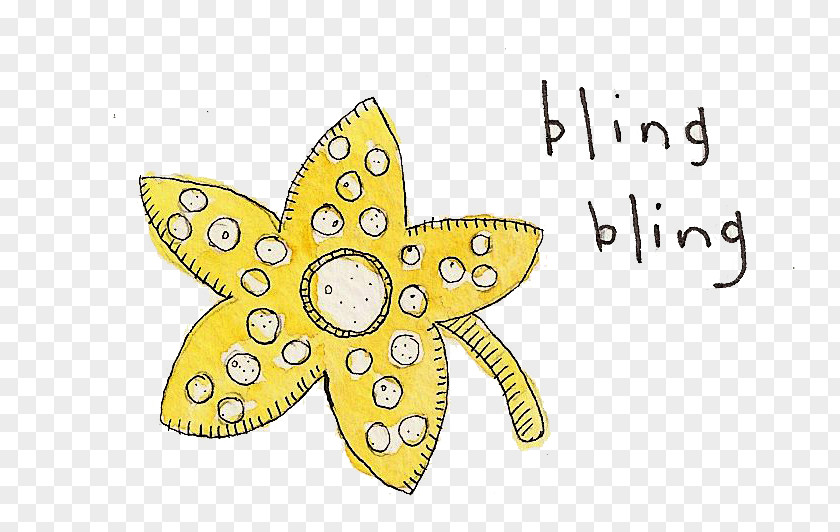 Butterfly Product Line Cut Flowers Font PNG