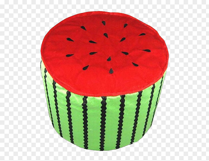 Creative Watermelon Fruit Chair Stool Inflatable Tuffet PNG