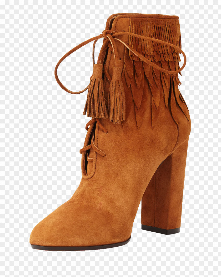 Fashion Boots Boot Fringe Shoe Suede High-heeled Footwear PNG