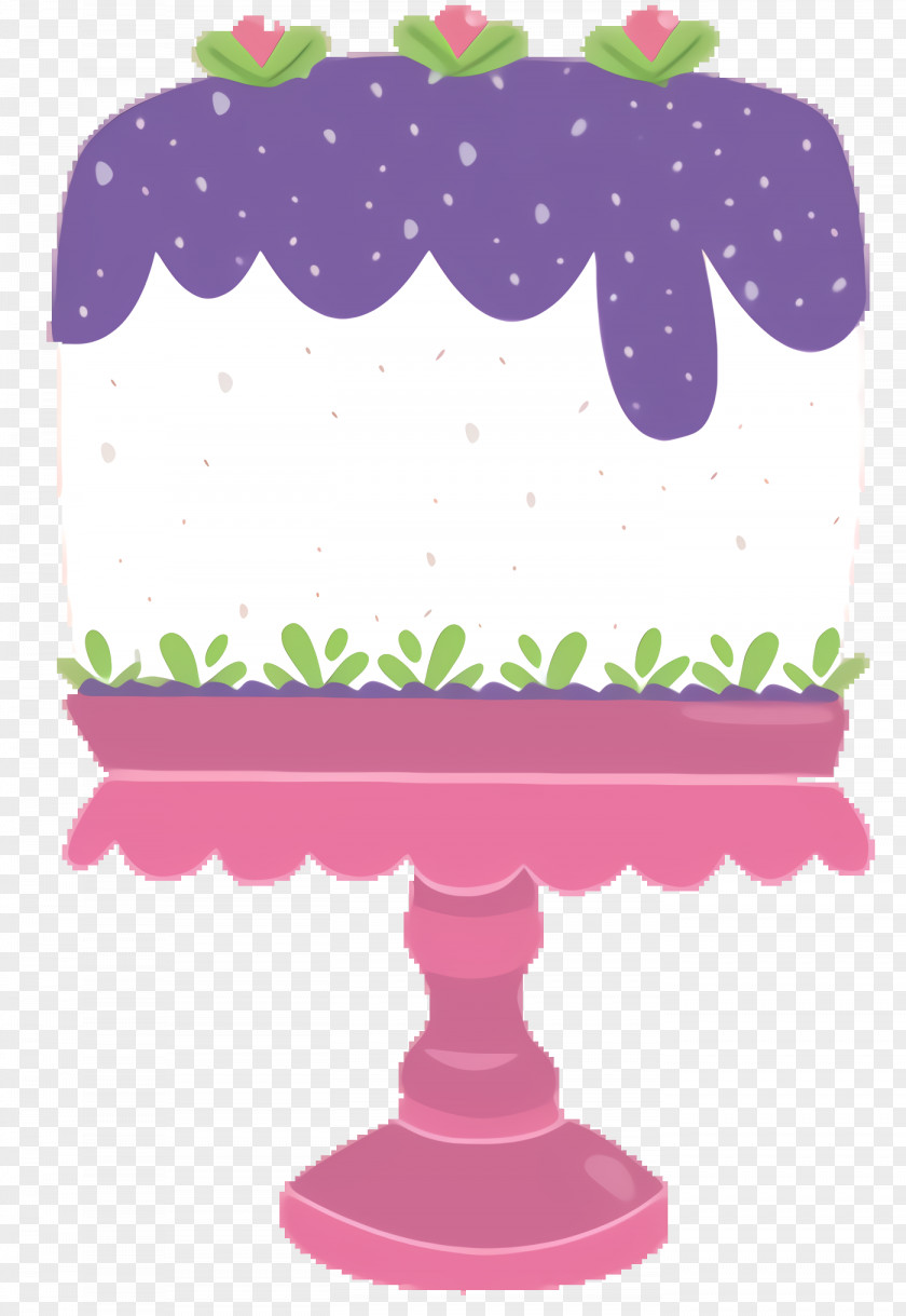Buttercream Torte Pink Birthday Cake PNG