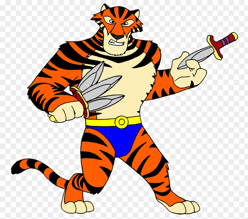 Cartoon Hula Dancer Tiger Alex Vitaly Madagascar Clip Art PNG