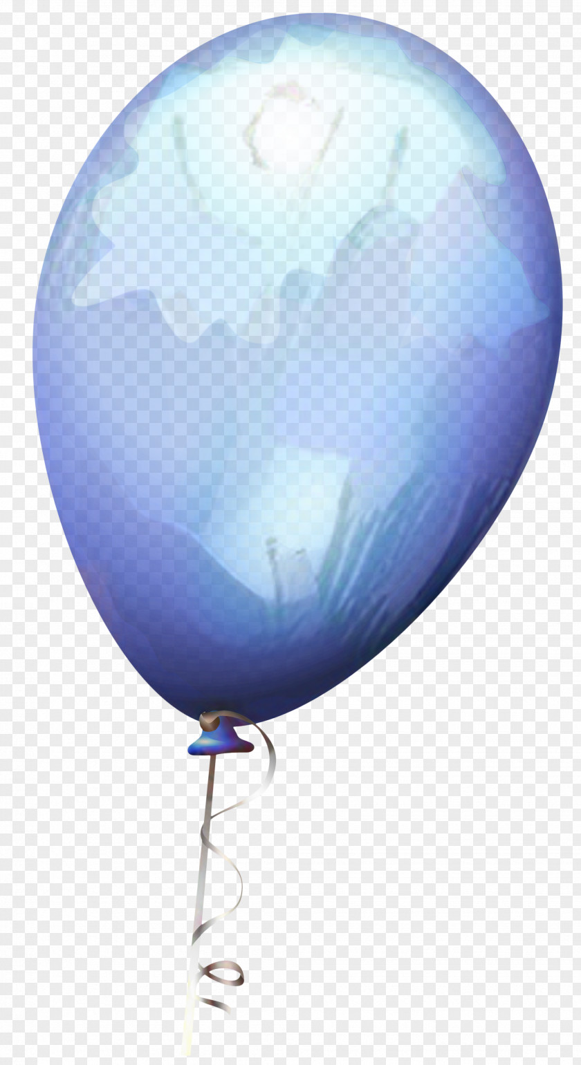 Cloud Electric Blue Balloon PNG