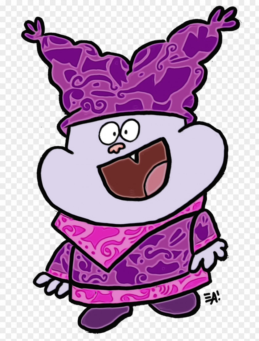 Magenta Pink Chowder Cartoon PNG