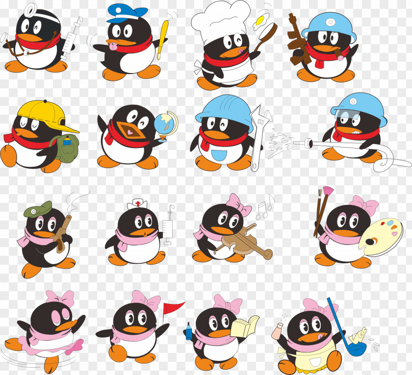 Penguin Pattern Tencent QQ Google Images Cartoon PNG