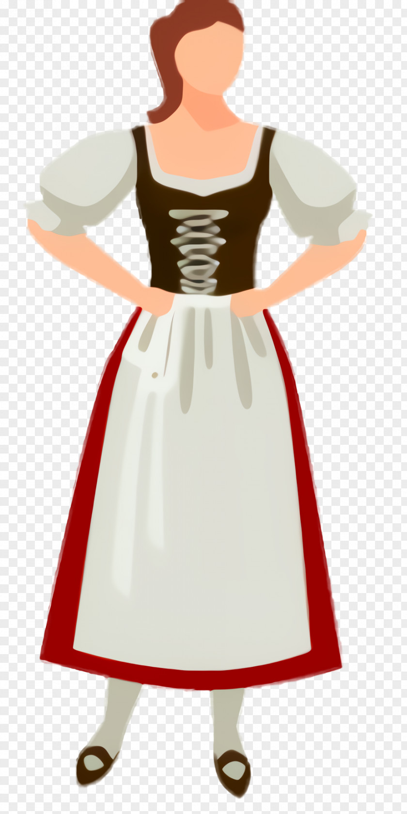 Victorian Fashion Formal Wear White Day PNG