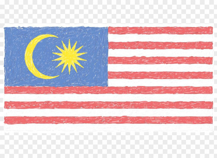 Cartoon Hand Painted The Flag Of Malacca Malaysia Patch PNG