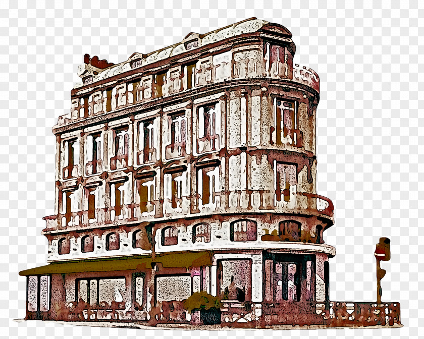 Classical Architecture Facade Mixed-use Data PNG