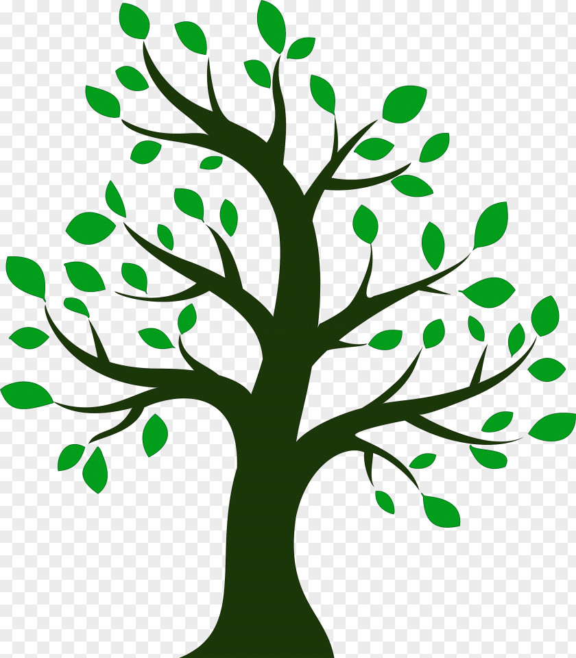 Green Leaf Tree Branch Plant PNG