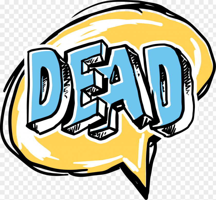 DEAD Comics Pattern Material Speech Balloon Cartoon PNG