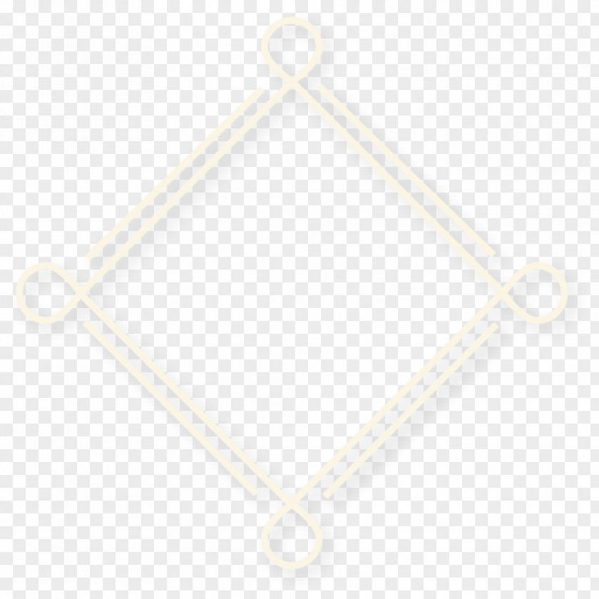 Simple Yellow Frame Rhombus Symmetry Geometry Fundal PNG